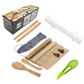 1Set Suši Maker Komplekts Suši Pelējuma Rullīšu Komplekts Eco-Friendly DIY Virtuves Instrumentu Piederumi