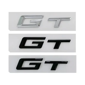 3d ABS Chrome Black GT Logo Vēstules Automašīnas Bagāžnieka Emblēmas Nozīmīti Decal BMW 6 Series G32 GT kategorijas Uzlīme Piederumi