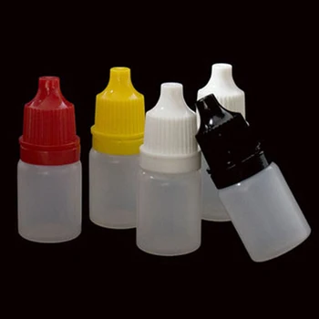 50gab 5ML Portatīvo PET Plastmasas Tukšas Pudeles Pilinātāju Šķidro Acu Dzidrs Ūdens Pudelīti Izspiest Padoms Anti-theft Klp Štancēšanas Pudele