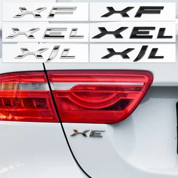 ABS Logo Uzlīmes, Auto Dizains Auto Aizmugurējā Bagāžnieka Vēstules Marķēšanas Decal vai Sānu Spārnos Žetona Emblēma par Jaguar XE XEL XF XFL XJ