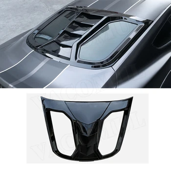 ABS Plastmasas Aizmugurējā Loga Žalūzijas Gaisa Ventilācijas Melnās Saules Ēnā Sejsegu Vāks Ford Mustang GT500 2015-2020 Auto Prodection