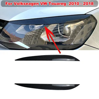 Acs Priekšējo Lukturu Vāks Uzacu Apdares Uzlīme Galvas Lampas Volkseagen VW Touareg 2010 2011 2012 2013 - 2018 Auto Papildierīces