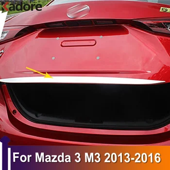 Aizmugures Bagāžnieka Vāks Vāka Apdare Priekš Mazda 3 M3 Axela 2013 2014 2015 2016 Auto Piederumi Tailgate Boot Aizsargjosla Nerūsējošā