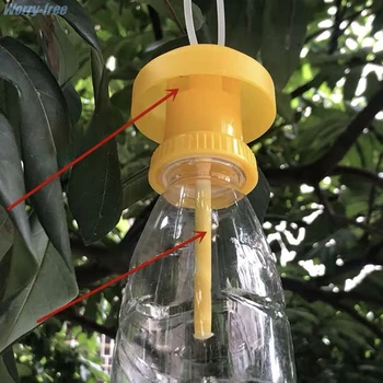 Augļu Lidot Slazds Killer Plastmasas Dzeltena Drosophila Lamatas Fly Ķērējs kaitēkļu Kukaiņu kontroles Mājas Saimniecības augļu Dārzā 6 * 6 * 2 cm