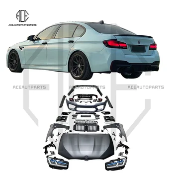 Auto buferi, aizmugurējo buferi un sānu svārki priekšējo buferi, Lai 2010-2017 BMW 5 Series F10 F18 Jauninājums Ir 2021. M5 Ķermeņa komplekti