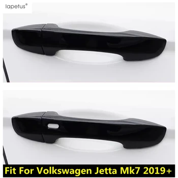 Automašīnu Durvju Roktura Apdare Aizsardzības Vāciņš Melns, Par Volkswagen Jetta Mk7 2019 - 2022 ABS Chrome / Black Piederumi Ārpuse
