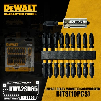 DEWALT DWA2SD65 Ietekmes Gatavs Magnētiskais Skrūvgriezis Bitu 10PCS elektroinstrumentus Piederumi