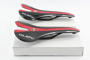 Jauna sarkana QILEFU Road bike gloss, matt 3K pilna oglekļa šķiedras seglu oglekļa gaismas MTB Kalnu velosipēdu priekšējā sēdekļa mat