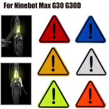 Jaunu Atstarojošu Trijstūri, Brīdinājuma Uzlīme par Segway Ninebot Max G30 G30D Priekšā Virsbūves Drošības Uzlīmes E-Scooter Piederumi