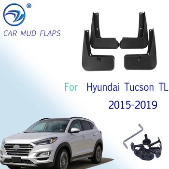 Lieti Dubļu Sargi Par Hyundai Tucson TL 2015. gadam - 2019 Mudflap Splash Sargiem Mudguard Spārns Priekšējais Aizmugures 2016 2017 2018