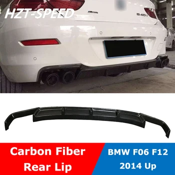 Oglekļa Šķiedras Aizmugurējais Spoileris Bufera Lūpu Difuzoru BMW 6 Series F12 640i 650i Auto Virsbūves Komplektu 2014 Augšu