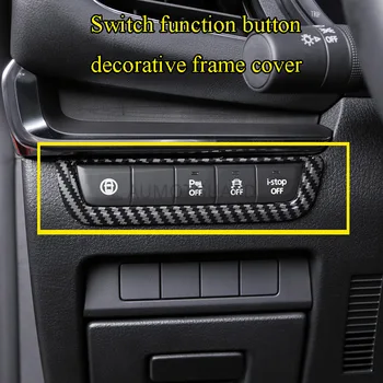 Par Mazda3 Mazda 3 Axela 2019 2020 Auto Slēdzi, function pogu, dekoratīvā rāmja vāks molding uzlīmes, auto dekorēšana aksesuāri