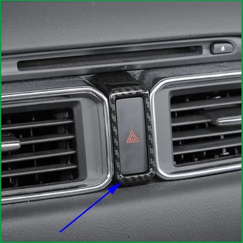 Priekš Mazda CX5 CX-5 2017-2019 ABS Auto Paneļa Dash Brīdinājuma Gaismas Signāls Spiediet Pogu Durvju Bloķēšanas Slēdzis Melns, Gredzena Segumu Piederumi