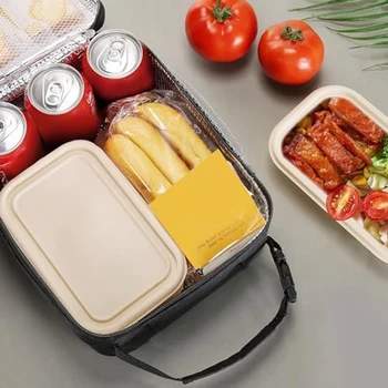 Pusdienas Kaste Pusdienas Soma Vīrieši Sievietes Spēju Lunchbox Atkārtoti Pusdienas Somas, Izolēti Pusdienas Maisā Pusdienas Box Cooler