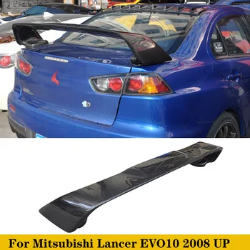 Spoilers Uz Mitsubishi Lancer EVO X EVO10 Oglekļa Šķiedras Aizmugures Bagāžnieka Ārējie Boot Lūpu Auto Tuning
