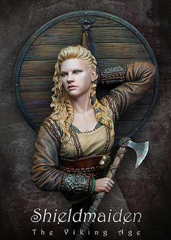 Unpainted Komplekts 1/ 10 Shieldmaiden, Vikingu laikiem krūtis Vēsturiskais Attēls Sveķu Komplekts